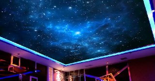 Натяжной потолок звездное небо Алексеевка, цена от 5360 руб.